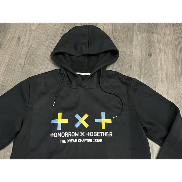 TOMORROW X TOGETHER Hoodie Sweatshirt Large ? Black - Picture 3 of 5